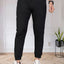 Men Mid-Rise Joggers — Black