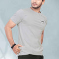 Regular Fit Pure Cotton Round Neck T-Shirt Grey