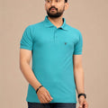Men's Polo Collar T-Shirt — Sea Green