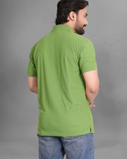 Men's Polo Collar Pockets T-Shirt — Green — Thumbnail 5
