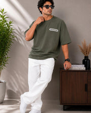 Men's Pure Cotton Pocket T-Shirt — Olive — Thumbnail 5