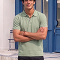 Men's All-Over Printed Polo Collar T-Shirt — Green