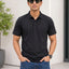 Men's Polo Collar T-Shirt — Black