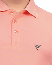 Men's Polo Collar T-Shirt — Peach — Thumbnail 6