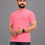 Men's Polo Collar T-Shirt — Pink