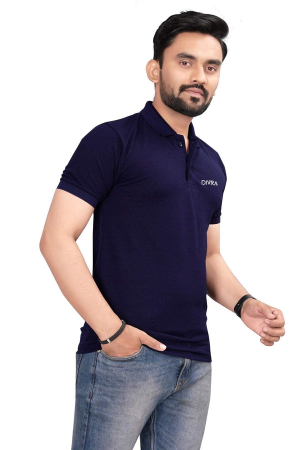 Lacosta Polo T-Shirt for Men Navy Blue — Tshirt Factory India Direct Wholesale Manufacturer