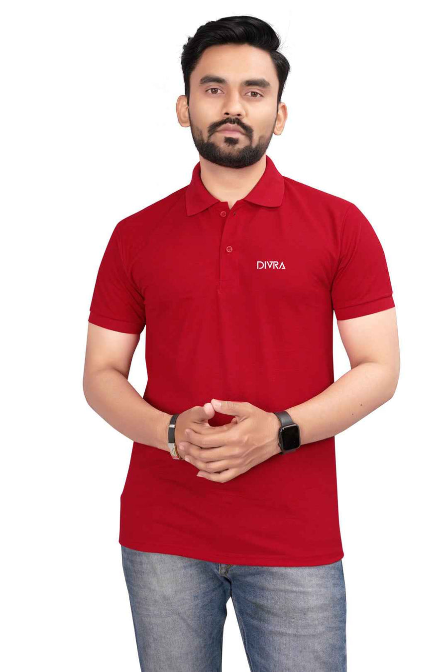 Lacosta Polo T-Shirt for Men Red — Custom Print Studio
