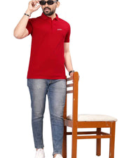 Lacosta Polo T-Shirt for Men Red — Thumbnail 3