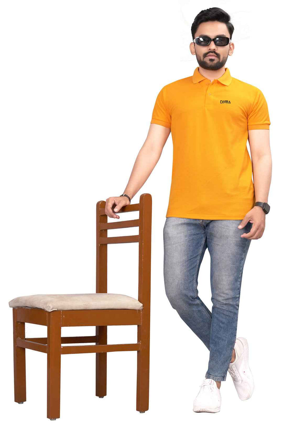 Lacosta Polo T-Shirt for Men Yellow — Custom Print Studio