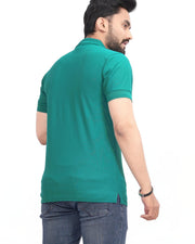 Men's Polo Collar T-Shirt — Teal — Thumbnail 5