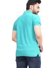 Men's Polo Collar T-Shirt — Sea Green — Thumbnail 5
