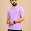 Men's Polo Collar T-Shirt — Lavender