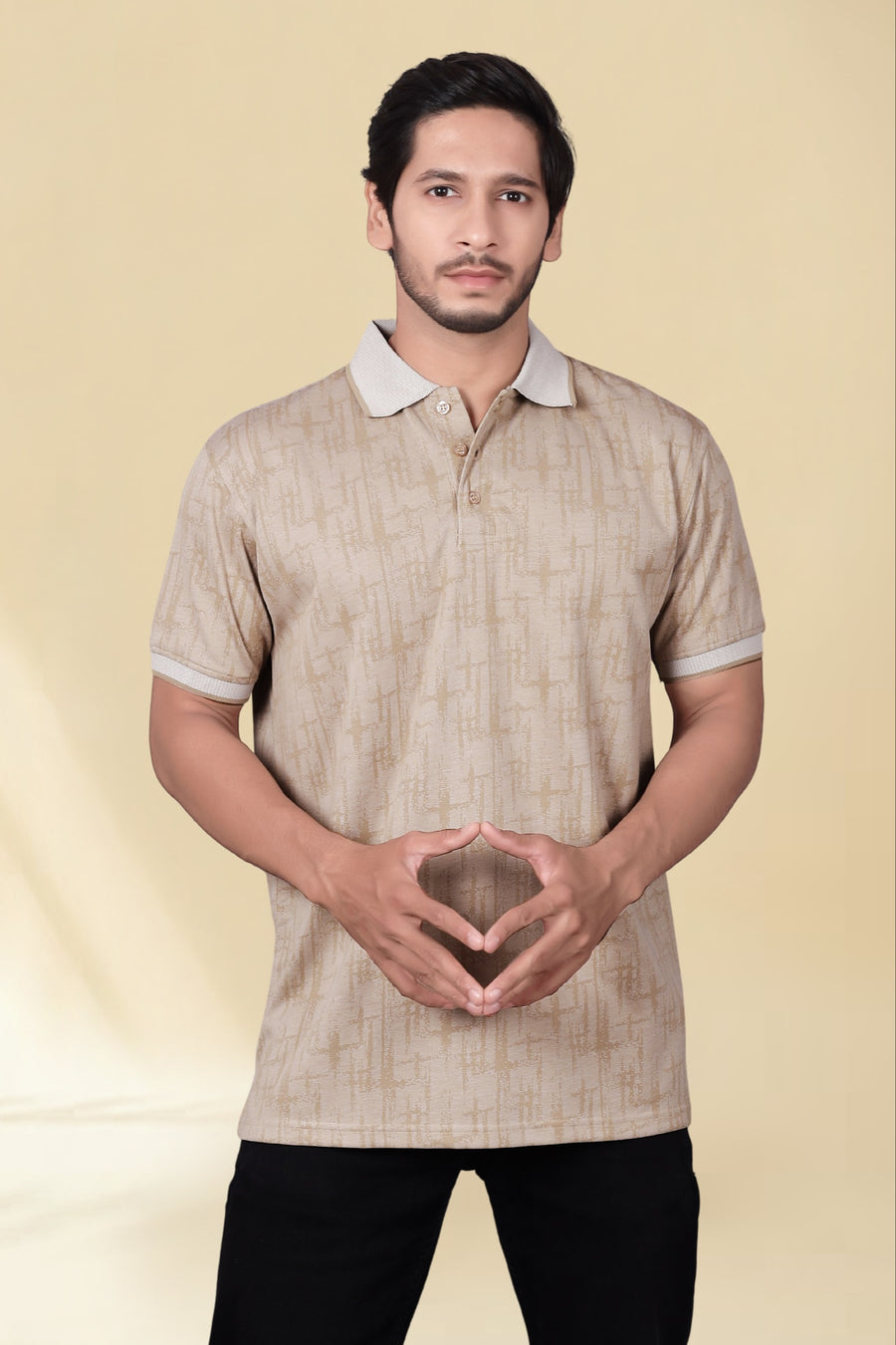 Men's All-Over Printed Regular Fit Polo T-Shirt — Chiku — Custom Print Studio