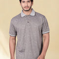 Men Printed Polo Collar T-shirt — Multi
