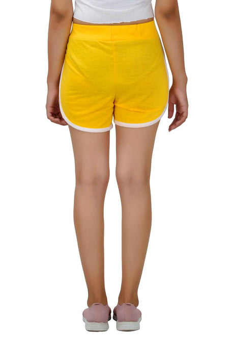 Womens or Girls Cotton Shorts Angle View — Custom Printing Surat