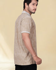 Men's All-Over Printed Regular Fit Polo T-Shirt — Chiku — Thumbnail 5