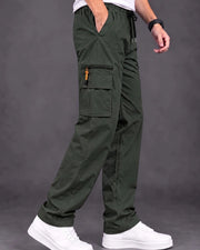 Men Regular Fit Dry Fit Training Cargos — Olive — Thumbnail 2