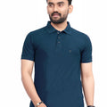Men's Polo Collar Regular -Fit T-Shirt — Teal