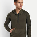 Unisex Hooded Fleece Sweatshirt — Olive