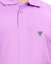 Men's Polo Collar T-Shirt — Lavender — Thumbnail 2