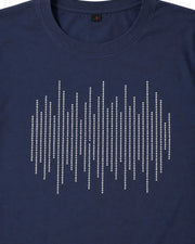 Women's Printed Pure Cotton T-Shirt — Navy Blue — Thumbnail 2