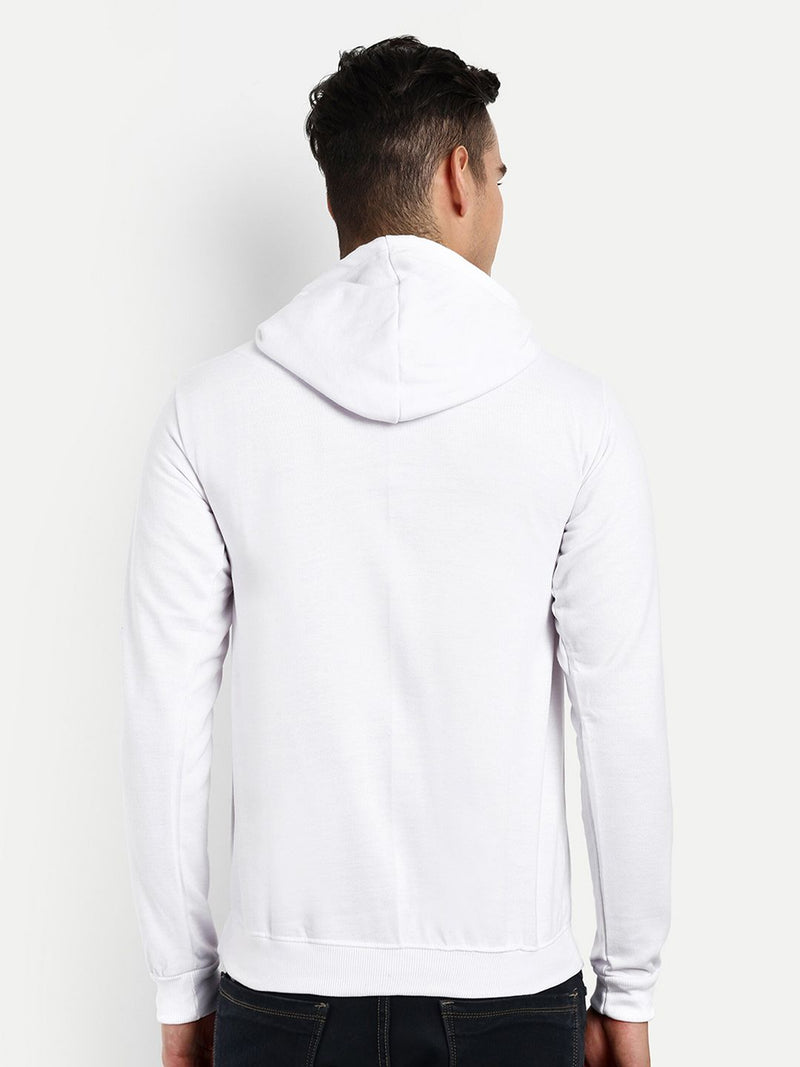 Unisex Hooded Fleece Sweatshirt — White — Quality Craftsmanship Anatomy