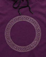 Women Embellished Hooded Sweatshirt — Burgundy — Thumbnail 3
