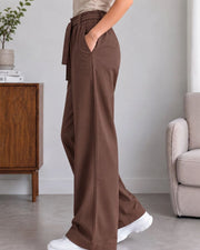 Women Comfort Easy Wash Trousers — Coffee Brown — Thumbnail 7