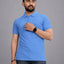 Men's Polo Collar T-Shirt — Blue