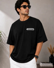 Men's Pure Cotton Pocket T-Shirt — Black — Thumbnail 1