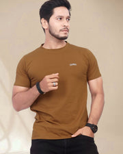 Men Pure Cotton Pockets T-shirt — Brown — Thumbnail 2