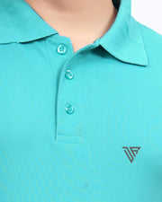 Men's Polo Collar T-Shirt — Sea Green — Thumbnail 2