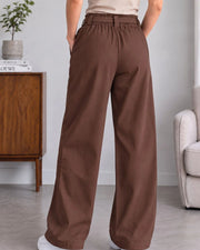Women Comfort Easy Wash Trousers — Coffee Brown — Thumbnail 6