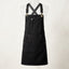 Heavy Duty Cotton Kitchen Apron with Pockets — Jet Black
