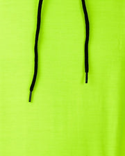 Unisex Hooded Long Sleeves Sweatshirt — Fluorescent Green — Thumbnail 2