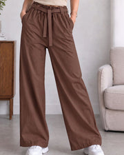 Women Comfort Easy Wash Trousers — Coffee Brown — Thumbnail 2