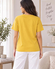 Women's Printed T-Shirt — Yellow — Thumbnail 5