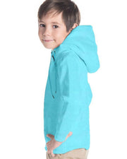 Kids Unisex Unisex Kids Hooded Sweatshirt — Turquoise Blue — Thumbnail 6