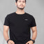 Men Pure Cotton Pockets T-shirt — Black