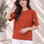 Women's Printed T-Shirt — Rust