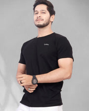 Men Pure Cotton Pockets T-shirt — Black — Thumbnail 6