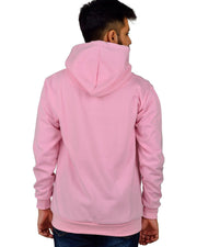 Men's Hooded Long Sleeves Sweatshirt — Pink — Thumbnail 4