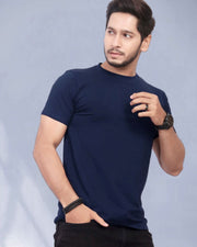 Men Pure Cotton Pockets T-shirt — Navy Blue — Thumbnail 7