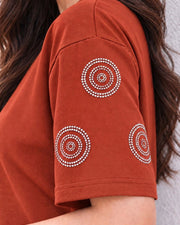 Women's Printed T-Shirt — Rust — Thumbnail 4
