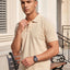 Men's Polo Collar T-Shirt — Beige