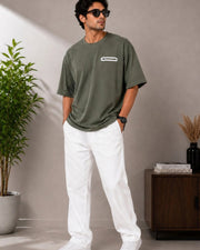 Men's Pure Cotton Pocket T-Shirt — Olive — Thumbnail 2