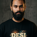 Desi Vibes Graphic Oversized Round Neck T-Shirt