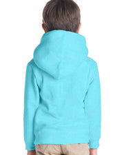 Kids Unisex Unisex Kids Hooded Sweatshirt — Turquoise Blue — Thumbnail 3