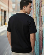 Men Organic Cotton Pockets T-shirt — Black — Thumbnail 2