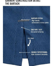 Men's Polo Collar Pockets T-Shirt — Navy Blue — Thumbnail 7